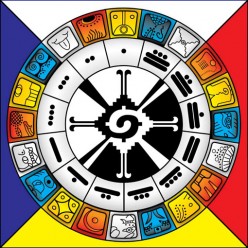 Mayan clendar with I ching